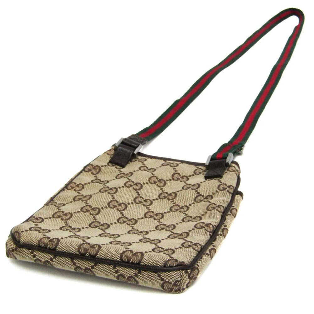 Gucci Web Strap Zip Messenger Bag Gg #251211G52B - Picture 2 of 9